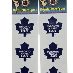 Vintage Toronto Maple Leafs Decals. Brand New Still Sealed. Made In Canada